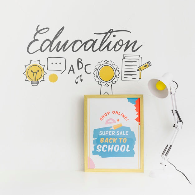 Back To School Super Sale Banner Design Psd