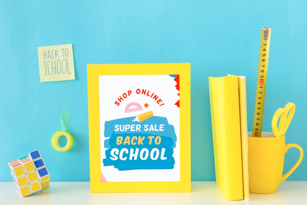 Back To School Super Sale Banner Design Psd