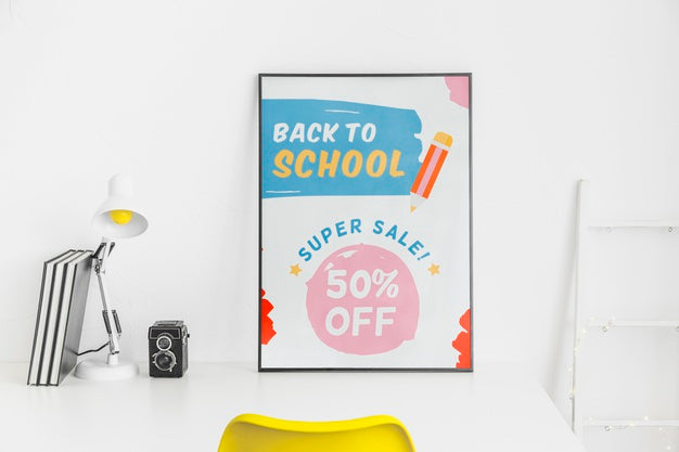 Back To School Super Sale Banner Design Psd