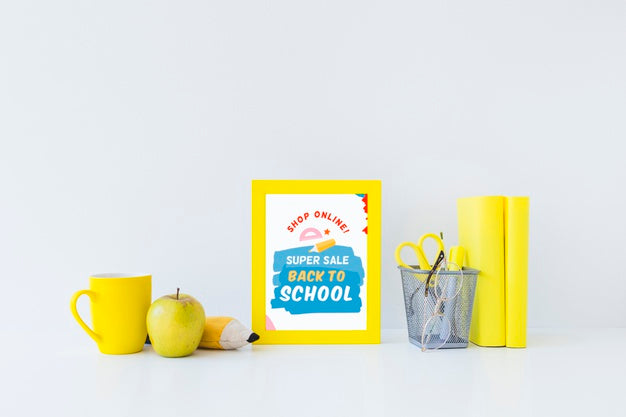 Back To School Super Sale Banner Design Psd