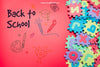 Back To School Template With Jigsaw And Space On Left Psd