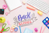Back To School Trends On Pink Background Psd