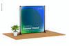 Backdrop Banner Stand Mockup, Left View Psd