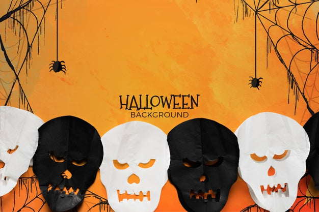 Background With Halloween Concept Psd