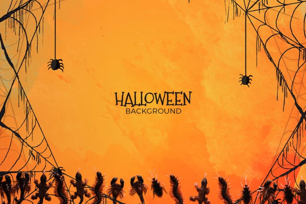 Background With Halloween Concept Psd