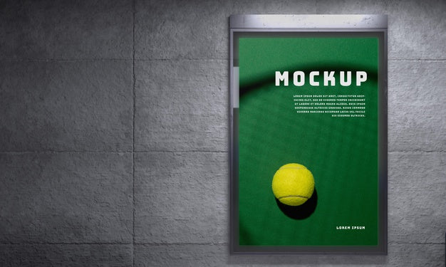 Backlit Modern City Vertical Mockup Psd