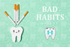 Bad Habits Toothache With Mock-Up Psd