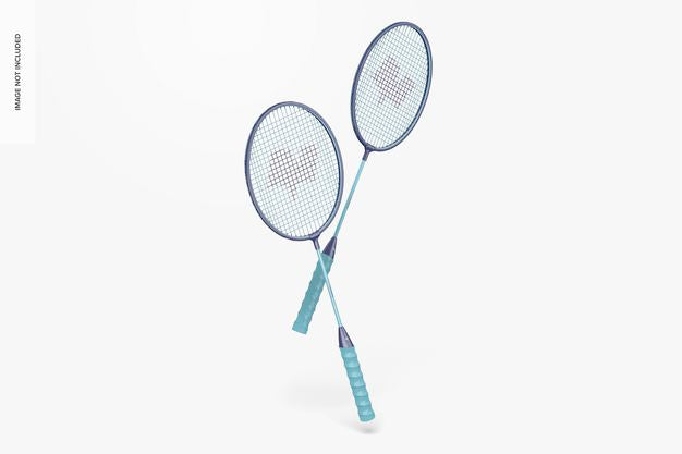 Badminton Rackets Mockup, Floating Psd - Mockup Hunt