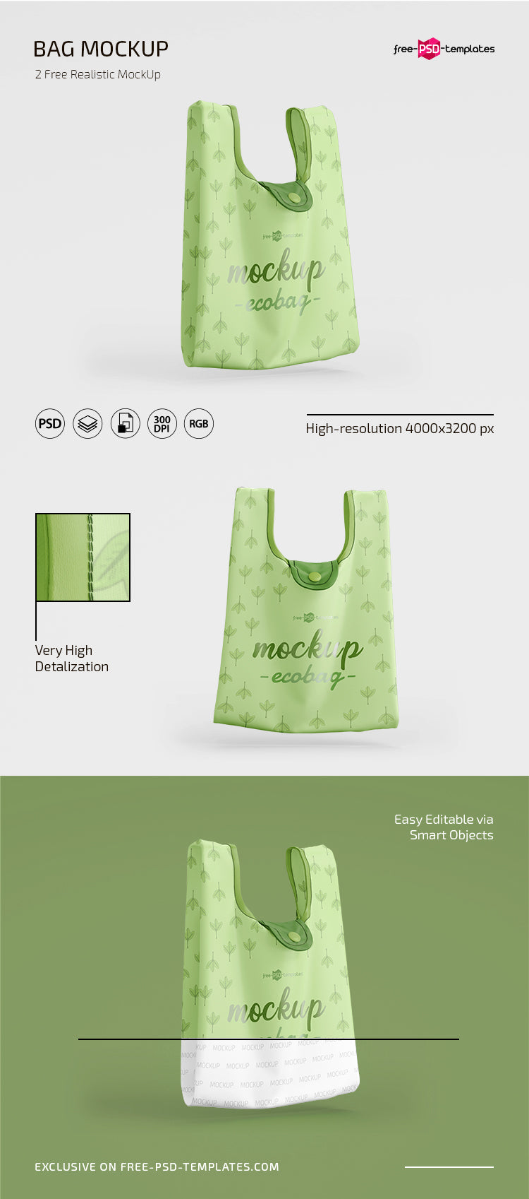 Bag Mockup In Psd