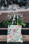 Bag Mockup With Flowers Psd