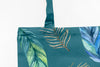 Bag Mockup With Tropical Flowers Concept Psd