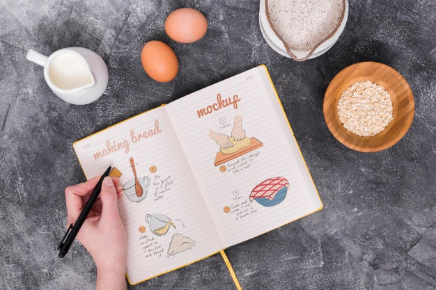 Bakery Dough Ingredients And Recipe Psd