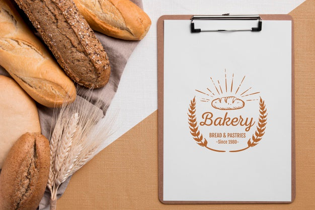 Bakery Goods Concept With Mock-Up Psd