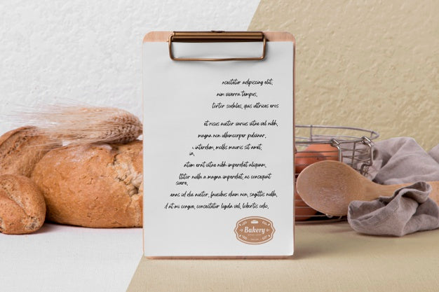 Bakery Goods Concept With Mock-Up Psd