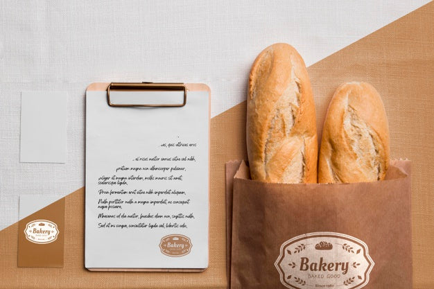 Bakery Goods Concept With Mock-Up Psd