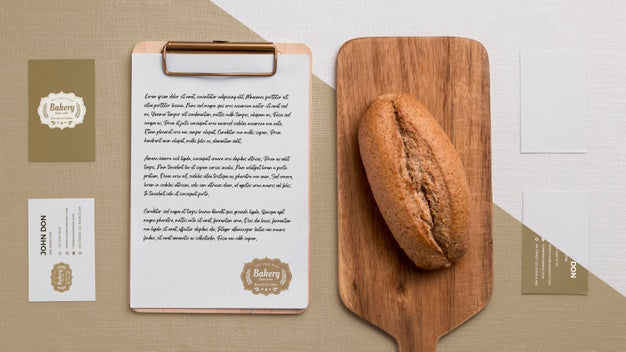 Bakery Goods Concept With Mock-Up Psd