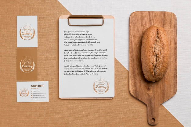 Bakery Goods Concept With Mock-Up Psd