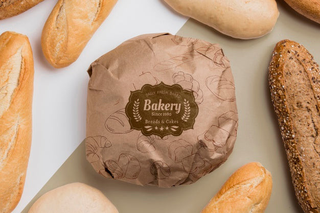 Bakery Goods Concept With Mock-Up Psd
