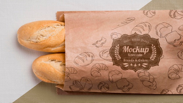 Bakery Goods Concept With Mock-Up Psd