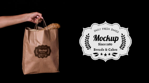 Bakery Goods Concept With Mock-Up Psd