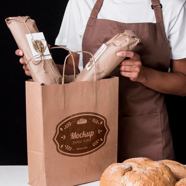 Bakery Goods Concept With Mock-Up Psd