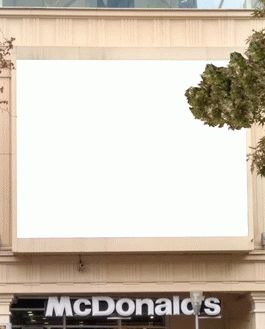 Baku Mcdonalds Billboard Mockup Psd