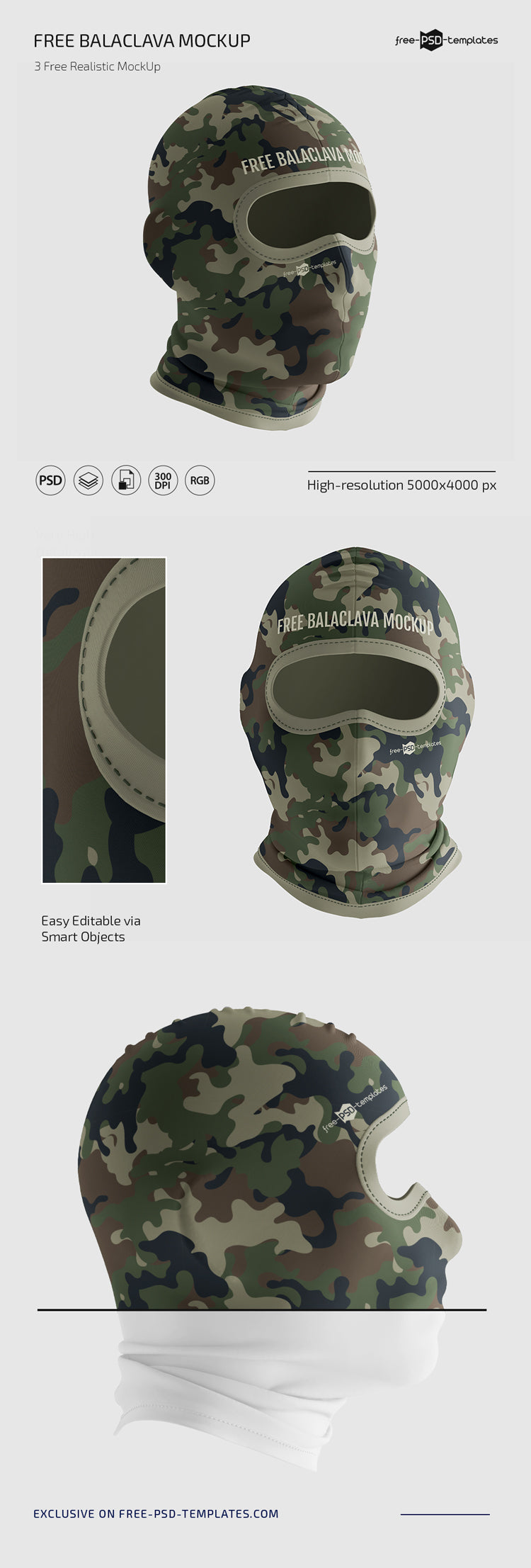 Balaclava Mockup Set