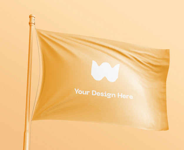 Banner Flag Mockup Psd