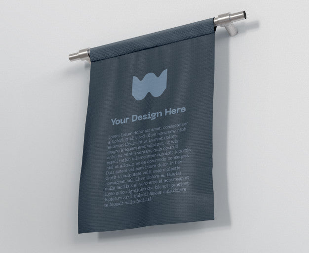 Banner Flag Mockup Psd