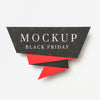 Banner On White Background Black Friday Sales Mock-Up Psd