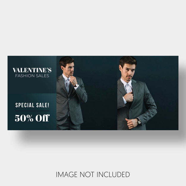 Banner Template Sales Valentine'S Day Psd