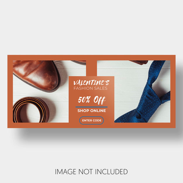 Banner Template Sales Valentine'S Day Psd