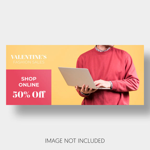Banner Template Sales Valentine'S Day Psd