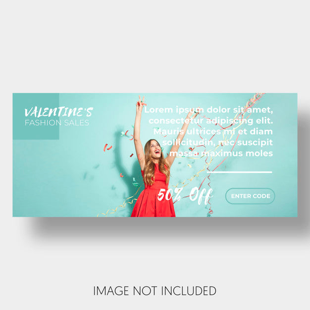 Banner Template Sales Valentine'S Day Psd