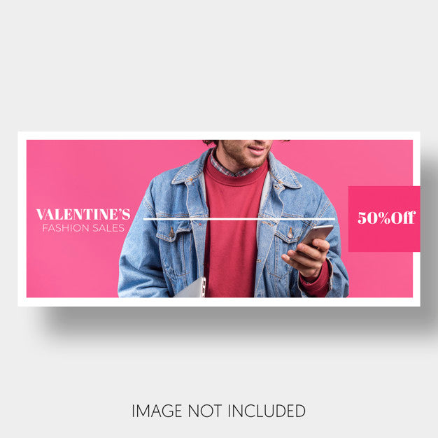 Banner Template Sales Valentine'S Day Psd