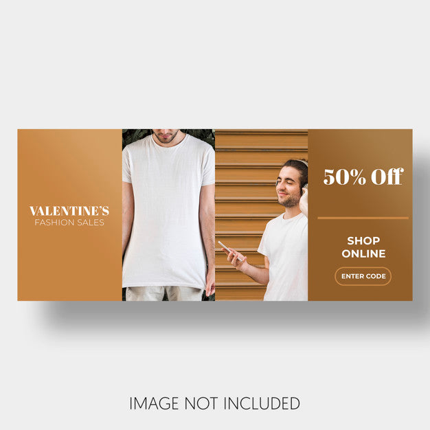 Banner Template Sales Valentine'S Day Psd