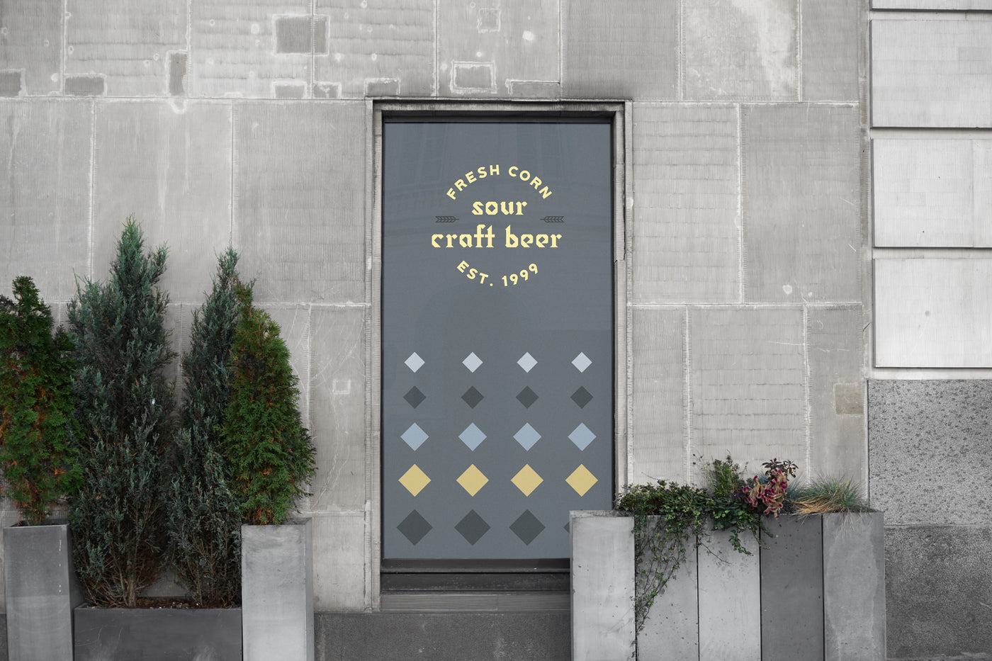 Bar Window Psd Mockup