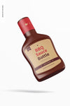 Barbecue Sauce Bottle Mockup Psd