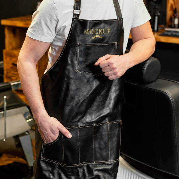 Barber Shop Mock-Up Arrangement Psd