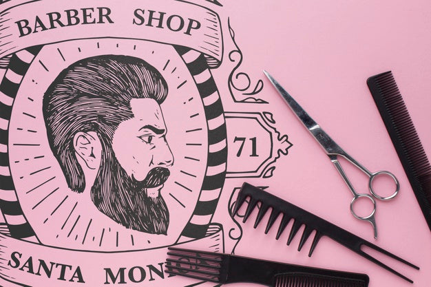Barbershop Concept Mock-Up Psd