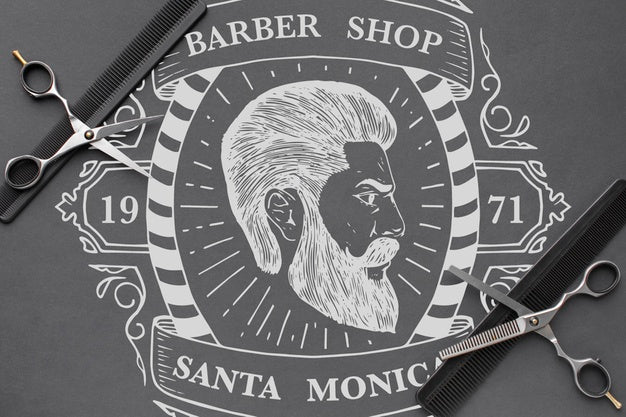 Barbershop Concept Mock-Up Psd