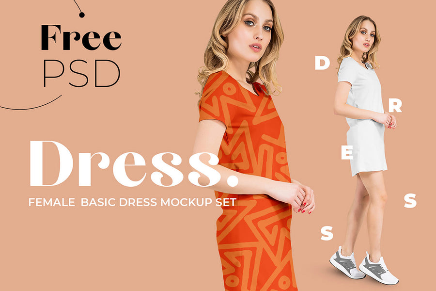 Free PSD Dress Mockup For Fashion - Mockup Planet