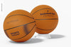 Basketball Balls Mockup, Back And Front View Psd