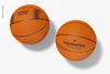 Basketball Balls Mockup, Top View Psd