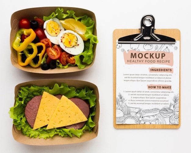 Batch Cooking With Notebook Mockup Psd