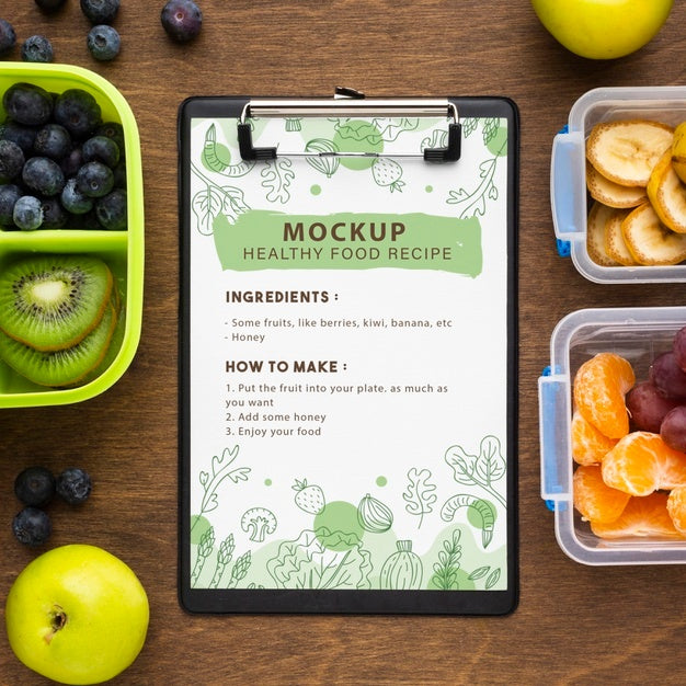 Batch Cooking With Notebook Mockup Psd