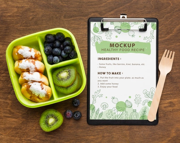 Batch Cooking With Notebook Mockup Psd