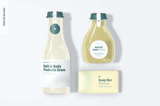 Bath And Body Products Mockup Psd