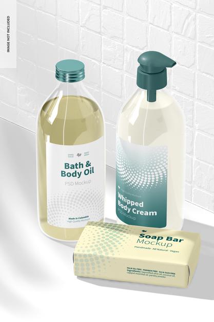 Bath And Body Products Mockup Psd
