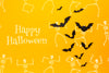 Bats And Skeletons Draw On Halloween Day Psd